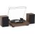 Vinyl Record Player with 24W HiFi Stereo Speakers Vintage Bluetooth Turnable for Vinyl Records with Belt Drive 2-Speed, Magnetic Cartridge RCA Output BT5.3