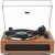 Mulipurpose Vintage Record Player High Fidelity Belt Drive Turntable for Vinyl Records Built-in 2 Tweeter and 2 Bass Stereo Speakers, Vinyl Player with MM Cartridge, Bluetooth, Aux-in, RCA, Auto Stop