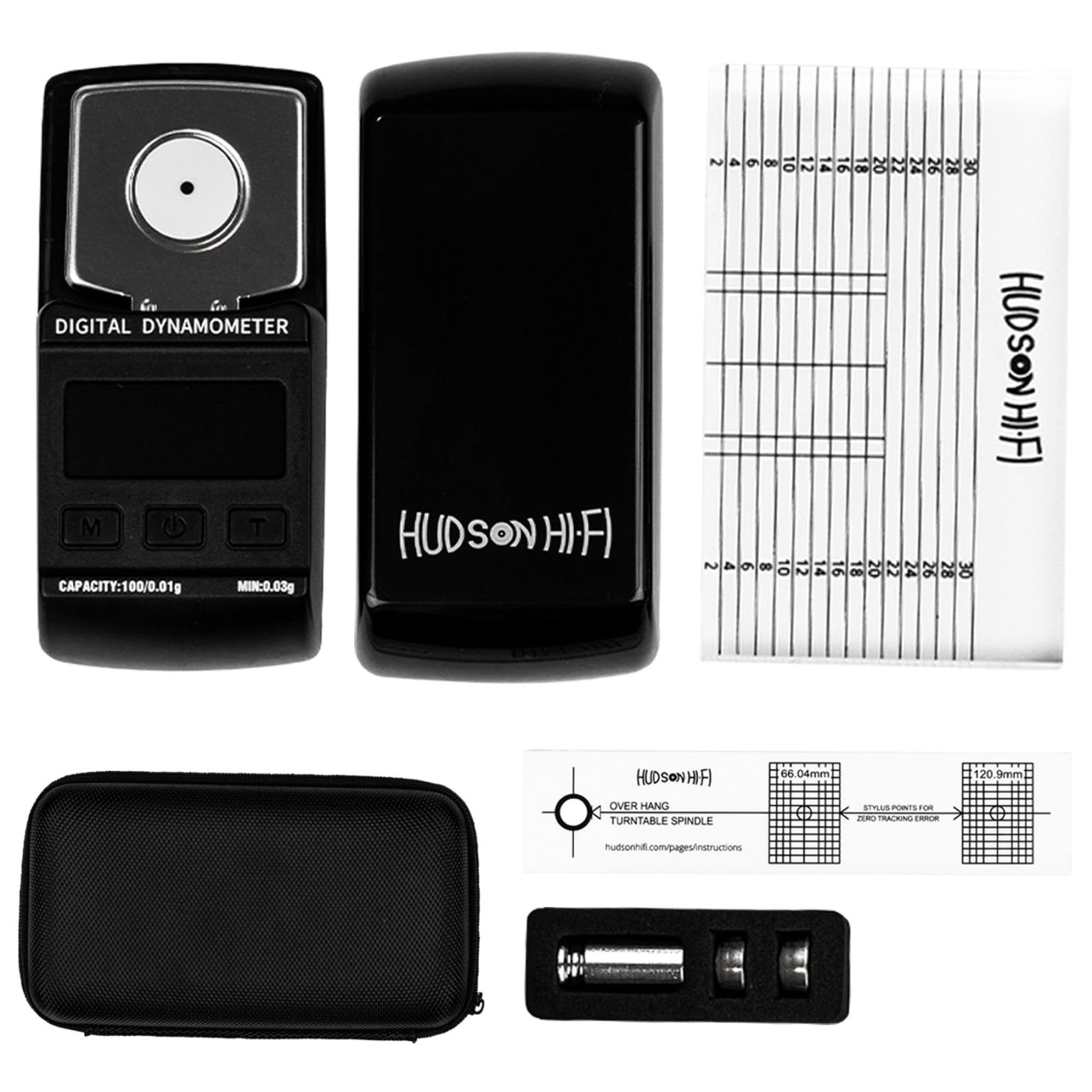 Turntable Cartridge Alignment 3-pc Kit w/Premium PE Case-Vertical ...