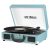 Victrola Vintage 3-Speed Bluetooth Portable Suitcase Record Player with Built-in Speakers | Upgraded Turntable Audio Sound|Aqua Turquoise, Model Number: VSC-550BT-TU