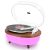 Vinyl Record Player, Vintage 2-Speed Wireless Turntable with Built-in Stereo Speakers, 6 Lighting Modes Record Player for 7/10/12inch Vinyl Records, RCA/Phono Preamp/Auto-Stop(Light Wood