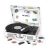 Victrola Vintage 3-Speed Bluetooth Portable Suitcase Record Player with Built-in Speakers | Upgraded Turntable Audio Sound| White/Silver Model Number: VSC-550BT-WSL