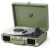 Vinyl Record Player 3-Speed Portable Suitcase Record Player with Built-in Speakers, 3.5mm Headphone Jack, RCA-Out/Aux in, Vintage Belt-Driven Turntable,Pink Rose Gold