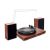 HONGUT Record Players for Vinyl with Speakers, Belt Drive 2 Speed Bluetooth Turntable, Adjustable Counterweight Vinyl Player Support RCA, Stereo System for Home, Black