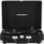 Crosley CR8005DP-BK1 Cruiser Plus Vintage 3-Speed Bluetooth in/Out Suitcase Vinyl Record Player Turntable, Black