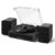 VANGOA Vinyl Record Player, 3-Speed Turntable with Bluetooth Receiver, Built-in Stereo Speakers, Black
