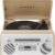 Crosley CR7024A-NA Carter 7-in-1 Bluetooth Vinyl Record Player, 3-Speed Turntable, CD Players, AM/FM Radio, Natural