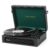 Vintage 3-Speed Bluetooth Record Player with Built-in Speakers, Retro LP Vinyl Player Portable Turntable with USB Recording, Bluetooth Music Playback, RCA/AUX/Headphone Jack, Pink