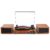 Vinyl Record Player with Speakers,Bluetooth Portable Turntable for Vinyl Records,Phonograph LP Player with 3 Speed USB RCA in Vintage Brown