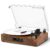 Vinyl Records Player Bluetooth with Bulit-in Speaker Vintage Record Player with USB Recording EQ Mode Support Belt-Driven 3-Speed Turntable AUX-in RCA Out, White