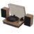Wohome Vinyl Record Player with 70 Watt External Bookshelf Speakers, High Fidelity System Vintage Turntables for Vinyl Records with Magnetic Cartridge, Bluetooth Playback, RCA line Out and Auto Off