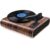popsky Record Player,Built-in Dual Channel Stereo Speakers with New Upgraded Ruby Stylus, 3-Speed Premium Retro Bluetooth Turntable Suitable for Gift Giving, with AM/FM Function