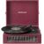 Crosley CR8017B-BU Voyager Vintage Portable Vinyl Record Player Turntable with Bluetooth in/Out and Built-in Speakers, Burgundy