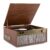 Victrola Century Essential – 5-in-1 Vinyl Record Player & Music Center – 3-Speed Turntable, CD Player, VINYLSTREAM, Bluetooth & 3.5mm Aux, Record Player with Speakers, Mid Century Design (Walnut)
