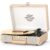 VINYLSLINK Bluetooth Vinyl Record Player with Treble & Bass Adjustment, Vintage Portable Turntable Suitcase with Built-in Speakers, 3-Speed Belt Drive (33/45/78 RPM), Auto Stop, RCA/AUX/Headphone Jack