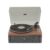 Stack Stone DS07 High Fidelity Vinyl Record Player with Built-in Speakers, All in One Vintage Belt Drive Wooden Turntable with Magnetic Cartridge, Ti Amplifiers, Bluetooth, RCA Output, Auto Off
