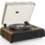 Vinyl Record Player High-Fidelity Bluetooth Turntable, Enhanced Bass Record Player with Speakers Magnetic Cartridge BT5.3 Playback RCA Out Aux in Belt-Drive 33/45RPM