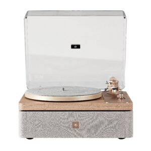 Crosley E100A-NALG 2-Speed Record Player Turntable, VibrationBlock Technology, Dual-Platform Suspension, Natural