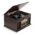 Victrola Hawthorne – 3-Speed (33 1/3, 45, 78 RPM) Bluetooth Record Player with CD, Cassette, FM Radio, & Built-in Stereo Speakers, RCA Out & Aux in, Wireless Music Streaming (Espresso)