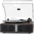 Vinyl Record Player with Built-in Stereo Speakers, High Fidelity Turntables for Vinyl Records with Adjustable Light Bar, Magnetic Cartridge, Upgraded BT5.4, 2-Speed/RCA Out, Festival or Birthday Gift