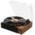 Portable Bluetooth Vinyl Record Player Turntable with Built-in Speakers, Rechargeable, Multiple Speeds (33/45/78 RPM) – Retro Vintage Design for Home & Gifts