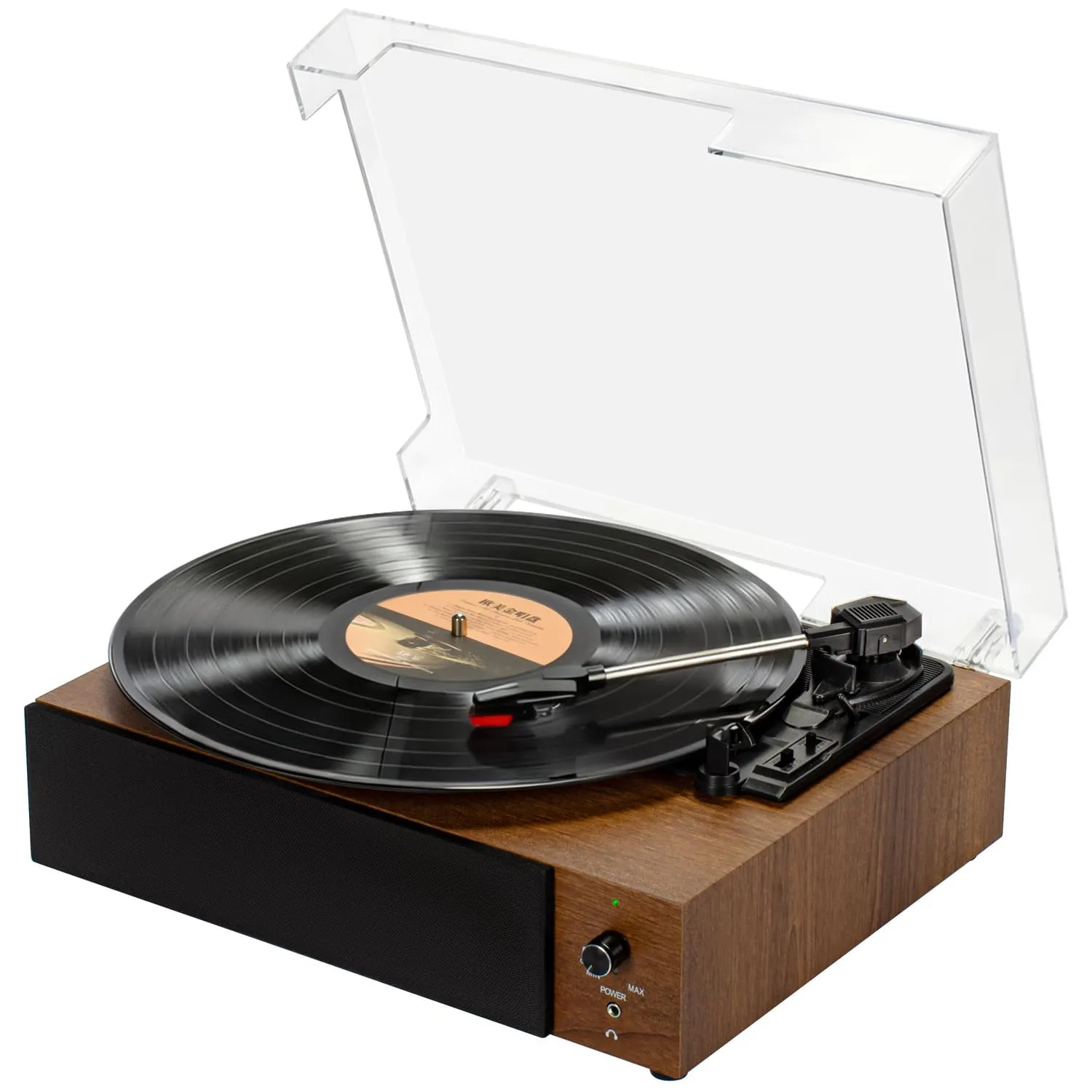 Portable Bluetooth Vinyl Record Player Turntable with Built-in Speakers, Rechargeable, Multiple Speeds (33/45/78 RPM) – Retro Vintage Design for Home & Gifts