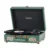 Record Player Portable with Bluetooth Connection USB Playback and Built in Rechargeable Battery 3 Speed Turntable Suitcase Design Vinyl Player with Built in Speakers for Home or Travel
