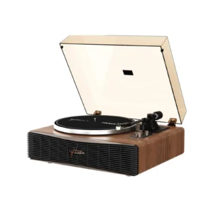 syitren SEVIA Record Player Vintage Turntable for Vinyl Records with Built-in Speakers Bluetooth Retro Phonograph
