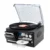 Vintage Record Player 9-in-1 Turntable with Built-in Speakers, AM/FM Radio, CD & Cassette Player, Bluetooth USB/SD Playback, Remote Control, Aux & RCA Inputs, Headphone Jack for Music Fans