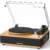Vinyl Record Player with Built-in Speakers Bluetooth Record Player Support Bluetooth in & Out High Fidelity 3-Speed Turntable with AT-3600L Magnetic Cartridge Support RCA Output Auto Stop