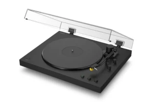 Sony PS-LX5BT Premium Wireless Bluetooth Turntable (2026 Model) : Fully Automatic Belt Drive Vinyl Record Player with Built-in Phono EQ and Included Audio Cable, Black