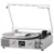 VinylsLink Vinyl Record Player Bluetooth Turntable with Speakers, 3-Speeds LP Player, Auto Stop, USB and TF Playback, USB Recording, FM Radio, LED Display, RCA Output, AUX Input, Headphone Jack