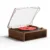Yintiny All-in-one CD Phonograph with Bluetooth 5.4, HiFi Sound Quality, Wireless Connectivity, USB Playback, Wood Grain Design, Brown