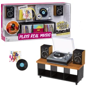 MGA's Miniverse Real Music Record Player Mini Collectibles, Mini Playable Record Player, Collectors, Gift, Beethoven