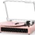 Vinyl Record Player Vintage Turntable with Built-in Stereo Speakers, Bluetooth, USB Recording & Playback, 3-Speed Belt Drive Turntable for Vinyl Records, AUX,RCA Ouptut -Retro Wood
