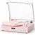 Vinyl Record Player Turntable with Stereo Speakers USB Recording, Pink | Built-in Speakers, Belt Drive Turntable, RCA Line-out AUX-in, Auto Stop, Digital Display, Vintage Style for Girls Women Gifts